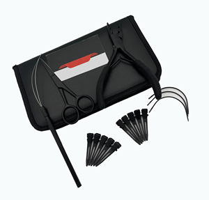 Fabrication d'accessoires personnalisés, kit d'outils pour extensions de cheveux avec couleur personnalisée et étiquetage avec logo personnalisé - Product Image 1