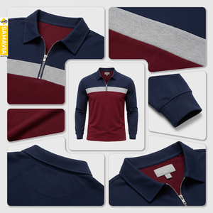 SAMAVIA – Chemise tricotée personnalisée unie pour homme, manches longues, coupe décontractée, en coton respirant, style hip-hop - Product Image 5