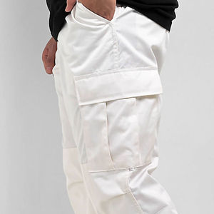 Wholesale Men's Casual Sport Joggers Plus Size Cargo Pants Custom Logo Street Style High <b>Low</b> Waist Flat pant Front for Outdoor - Product Image 3