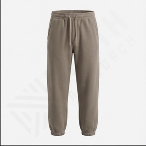 Solid Color Oem Customized Oversized Sweatpants Raw Hem Elastic Waist Relaxed <b>Jogger</b> Sweatpants <b>Wide</b> <b>Leg</b> Heavyweight Sweatpants - Product Image 2