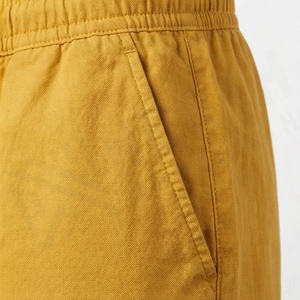 Pantalones Cortos de Algodón para Hombre, Estilo Vintage, con Efecto Desgastado por el Sol, Borde sin Rematar, Estampado Puff, Lavado Ácido, Premium, Streetwear, Secado Rápido, con Cordón Ajustable - Product Image 5