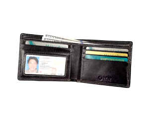 [Prix de détail] [En stock] Portefeuille homme vintage en cuir tanné végétal Castello fait main de haute qualité avec protection RFID, court et ouvert - Product Image 5