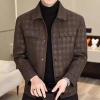 Veste décontractée à col rabattu en similicuir, motif cœur, tendance, pour jeunes et moins jeunes, printemps-automne, à prix abordable