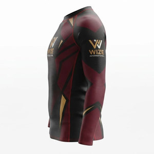 Wholesale Half Sleeve Custom Printed BJJ & MMA <b>Men's</b> Rash guard Solid Color Sportswear at Wholesale Price <b>Compression</b> <b>Shirt</b> - Product Image 3