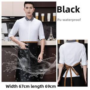 Delantal de Lona sin Mangas, Impermeable, Resistente al Aceite, Lavable, Clásico, Uniforme de Cocina para Camareros, Hombres y Mujeres, para Lavar Platos y Servicio de Alimentos - Product Image 4