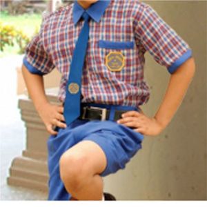 Uniformes Escolares de Punto de Algodón para Niños de Otoño, Diseño Personalizado Bordado, Uniforme Escolar de Talla Personalizada - Product Image 5