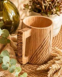 Taza de Madera de Arce Pulida Hecha a Mano, Ecológica, Gruesa, Duradera, de Larga Duración, con Forma Moderna y Única, Logotipo Personalizado, para Bebidas Calientes - Product Image 6