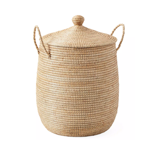 Premium Handwoven Seagrass Laundry <b>Basket</b>, <b>Large</b> Size Eco-Friendly <b>Storage</b> Organizer, Wholesale From Vietnam Factory - Product Image 1