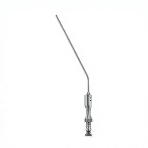 หลอดดูดแบบโค้ง Frazier Manual Reusable Suction Tube สำหรับการผ่าตัดแบบฝรั่งเศส ใช้สำหรับศัลยกรรมหู คอ จมูก ศัลยกรรมประสาท และศัลยกรรมทั่วไป - Product Image 1