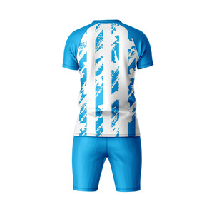 Ensemble de maillots de football sublimés pour hommes, noir, jaune, camouflage, col en V, manches courtes, évacuation de l'humidité, ajusté, pour toutes les saisons - Product Image 6