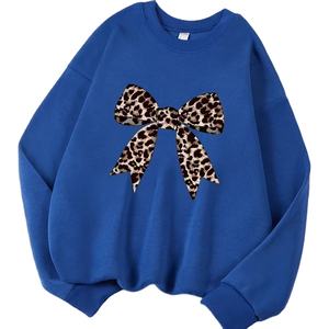 Nouveaux sweats à capuche imprimés décontractés pour femme 100% pull à col rond en coton biologique nouveau Design élégant sweats à capuche en gros - Product Image 1