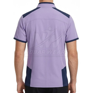 Medical Workwear Top <b>With</b> Half Zip Front Stand <b>Collar</b> <b>Short</b> <b>Sleeves</b> Practical Fit And Comfortable Daily Performance - Product Image 6
