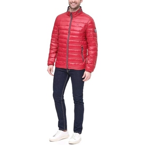 Men’s Fashion Leather Look Puffer Jacket Warm Winter Hooded Coat <b>Fur</b> <b>Trim</b> Casual Outdoor Quilted Jacket OEM Manufacturer - Product Image 3