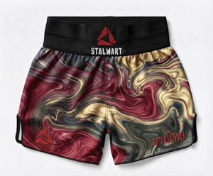 กางเกงขาสั้นฝึกซ้อม MMA และมวยไทย STALWART IMPEX คุณภาพพรีเมียม ผลิตจากผ้าฝ้ายน้ำหนักเบา สำหรับกีฬา - Product Image 1