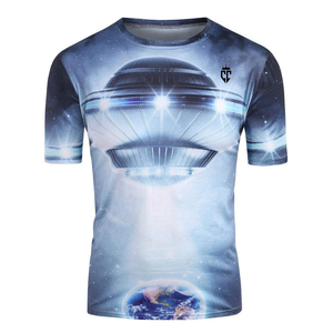 Camiseta Sublimada Personalizada para Hombre, de Secado Rápido, Transpirable, de Poliéster, Manga Corta, Informal - Product Image 1