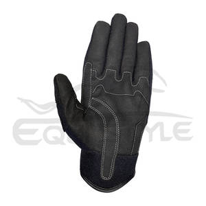 ถุงมือขี่มอเตอร์ไซค์สีดำ ป้องกันข้อนิ้ว ถุงมือมอเตอร์ไซค์แบบเต็มนิ้ว OEM จำนวนมาก - Product Image 3