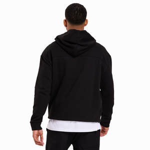 เสื้อฮู้ดดี้ผู้ชายแบบสั่งทำพิเศษ ผ้าหนา ทรงหลวม ไหล่ตก คุณภาพสูง - Product Image 4