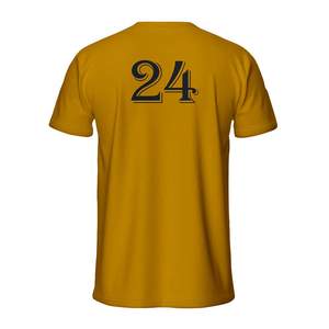 Camiseta de Jersey Casual para Hombre, Cuello Redondo, Corte Regular, con Logotipo Personalizado Impreso en la Parte Delantera, 100% Algodón, Ecológica, de Secado Rápido y Transpirable en Color Negro - Product Image 2