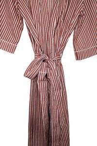 ชุดคลุมกิโมโนลายการ์ตูนพิมพ์บล็อก ผ้าฝ้ายเนื้อนุ่ม ระบายอากาศได้ดี สำหรับผู้หญิง แบรนด์ Naaz Textile เหมาะสำหรับใส่ช่วงฤดูร้อน  งานแฮนด์เมด ODM คอวี เอวยางยืด - Product Image 3