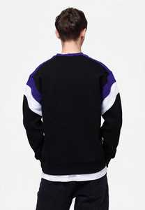 เสื้อสเวตเชิ้ตคอกลมสีดำทรงโอเวอร์ไซส์สำหรับผู้ชาย ยี่ห้อ ONETEN APPAREL รุ่น 10  ผ้าถักเนื้อฝ้าย สไตล์ลำลอง - Product Image 3