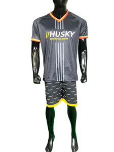 Camiseta de Fútbol Unisex Husky, Cuello en V, Manga Corta, Poliéster Sublimado, Absorbe la Humedad, Transpirable, Corte Regular, Todas las Temporadas, Adulto - Product Image 1