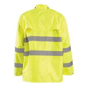 Combinaison de pluie 2 pièces haute visibilité et unie, veste et pantalon de sécurité réfléchissants, imperméables, pour travaux de construction et industriels - Product Image 3