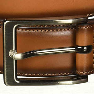 Ceintures de pantalon habillées pour hommes en cuir de vachette, style vintage, imperméables, avec boucle en acier, personnalisables, prix de gros usine, en vente - Product Image 4