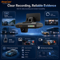 AlwayCare 4G AI Dashcam Grabadora de Video con GPS, Visualización Remota en Vivo, ADAS, DMS, Lente Dual 1080P, Intercomunicador por Voz, Plataforma en la Nube CMS