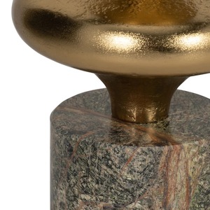 เชิงเทียนทองเหลืองสไตล์โบราณตกแต่งบ้าน พร้อมโคมแก้วทนความร้อน - Product Image 6