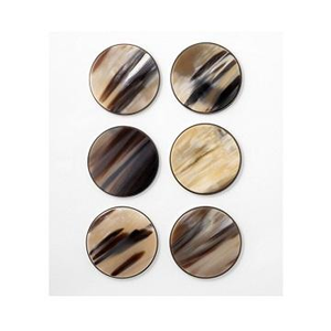 แผ่นรองแก้วทรงสี่เหลี่ยมทำจากเขาสัตว์แท้ คุณภาพสูง ดีไซน์คลาสสิก สวยงาม เป็นมิตรกับสิ่งแวดล้อม เหมาะสำหรับกาแฟ ชา ใช้ในบ้าน สไตล์โมเดิร์น - Product Image 3