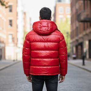 Chaqueta Acolchada para Hombre, Diseño Moderno, Personalizada, Negra, Impermeable, para Invierno, Estilo Urbano/Casual, con Cierre de Cremallera - Product Image 2