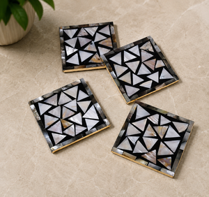 Best Selling Mother of Pearl Inlay Coaster Luxury <b>Table</b> <b>Protector</b> For Tea Coffee Mugs Decorative Dining Coffee <b>Table</b> Accessories - Product Image 6