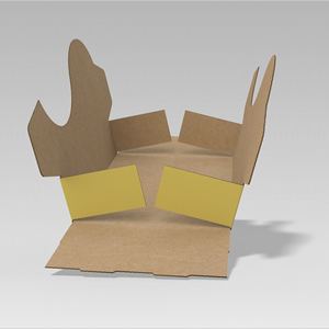 Boîte en carton ondulé personnalisée avec poignée pour l'emballage de produits alimentaires, boissons, biens de consommation, e-commerce, électronique, export. - Product Image 4