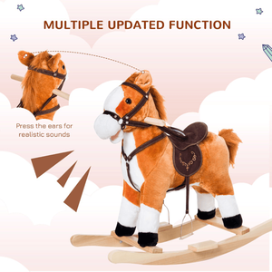Cavallo a dondolo in plastica per bambini, ideale come regalo di Natale - Product Image 4
