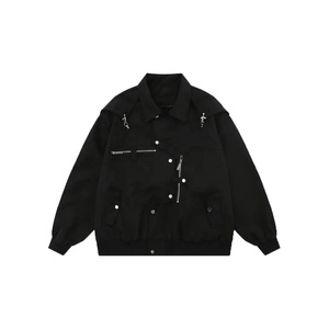 Veste bomber surdimensionnée unisexe pour homme de haute qualité, personnalisée, avec fermeture éclair, en tissu toile, imperméable et à séchage rapide - Product Image 6