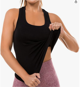 Camisetas de Tirantes Cortas de Verano de Secado Rápido Personalizadas para Mujer, Chaleco Deportivo sin Mangas, Transpirable y Suave para Entrenamiento Físico y Gimnasio - Product Image 4