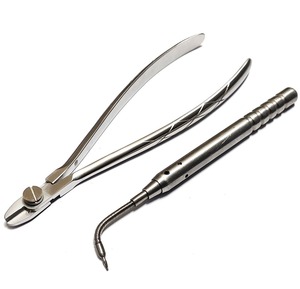 Coupe-bandes matricielles dentaires réutilisables en acier inoxydable, instrument chirurgical manuel, poignée ergonomique, certifié CE Classe I, 3 mors, garantie 2 ans - Product Image 3