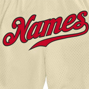 กางเกงขาสั้นกีฬา PUFFIN SPORTS รุ่นสั่งทำพิเศษ สีครีม แดง ดำ ผ้าตาข่าย เอวยางยืด สไตล์สปอร์ต ระบายอากาศได้ดี ผลิตจากผ้าโพลีเอสเตอร์ถัก สำหรับผู้หญิง - Product Image 3