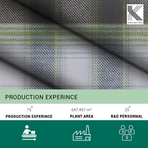 Tissu à carreaux respirant en flanelle teinte en fil/brossée pour chemises/pantalons pour filles/garçons - Product Image 5