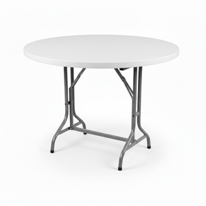 Mesa Redonda Plegable de Metal Resistente para Banquetes y Eventos de Hotel - Marca OEM - Product Image 4