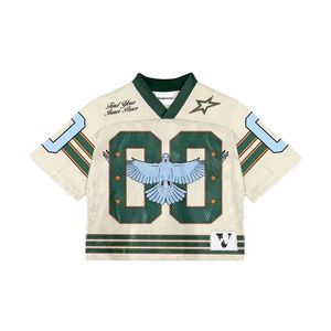 Vintage American Football Jersey 88 <b>Mesh</b> Breathable Short Sleeve Plus Size Polyester - Product Image 6