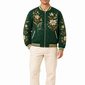 Custom Logo <b>Men</b> Embroidery Jacket Wholesale <b>Winter</b> <b>Wear</b> <b>Men</b> Embroidery Jacket With Personalized Design - Product Image 3