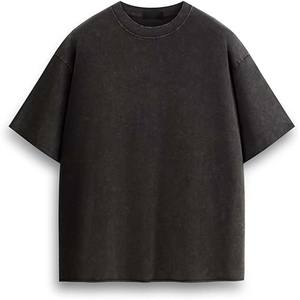 Camisetas Personalizadas de Corte Holgado, Estilo Vintage, Lavadas, para Hombre, Tallas Grandes, de Algodón 100%, Transpirables y de Secado Rápido - Product Image 1