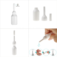 Flacon souple rond en LDPE de 3 ml pour sérum et lotion, avec mini masque facial et shampoing, écologique (HN03)