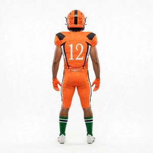 Meilleur Maillot de Football Américain Personnalisable Streetwear Tendance en Maille Respirante Coupe Courte avec Option Grande Taille et Broderie de Logo - Product Image 2