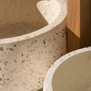 Pot de fleurs en terrazzo moderne de luxe, grand pot en ciment, minimaliste, différentes tailles, pot de jardin intérieur/extérieur, pot de décoration pour la maison - Product Image 6