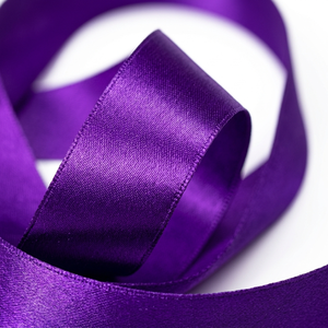 25mm Purple Single Face Satin Ribbon Factory Supply 5 Rolls x 8 Meter Pack for Gift <b>Boxes</b> Balloon Decor Photo Props Events Bulk - Product Image 2