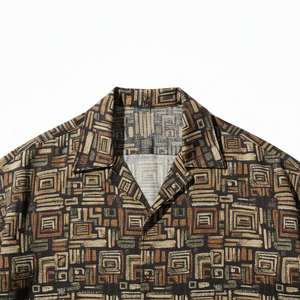 Camisa Hawaiana de Verano Estilo Japonés para Hombre, Holgada, Casual, de Manga Corta, con Botones, Estampado Hawaiano, Anti-Pilling, Poliéster/Algodón - Product Image 2