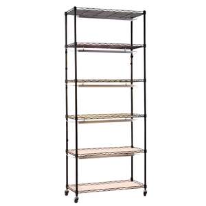 Étagère à plantes d'intérieur à 6 niveaux, 71 pouces de haut, avec lampes de culture à spectre complet 3 couleurs 150W, support pour pots de fleurs, affichage de la minuterie 4/9/14H, roulettes - Product Image 1