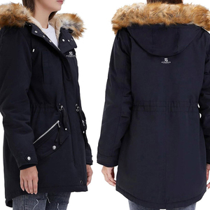 Parka personnalisée pour femme, doublée polaire, en tissu imperméable, fournisseur OEM 2026 - Product Image 4